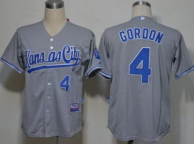 Kansas City Royals 4 Alex Gordon Grey MLB Jerseys Kansas City Royals 4 Alex Gordon Grey MLB Jerseys
