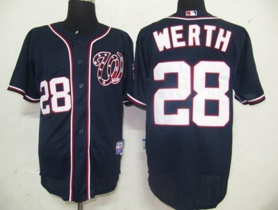 MLB Jerseys Washington Nationals 28 Werth Blue MLB Jerseys Washington Nationals 28 Werth Blue