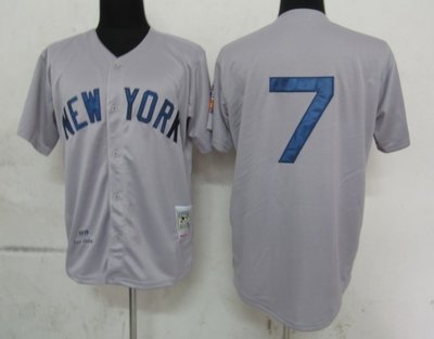 MLB Jerseys New York Yankees 7 Mantle Grey M&N MLB Jerseys New York Yankees 7 Mantle Grey M&N