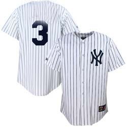 New York Yankees #3 White Babe Ruth Pinstripe New York Yankees #3 White Babe Ruth Pinstripe