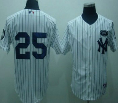 New York Yankees #25 Teixeira White GMS The Boss Patch Jersey New York Yankees #25 Teixeira White GMS The Boss Patch Jersey
