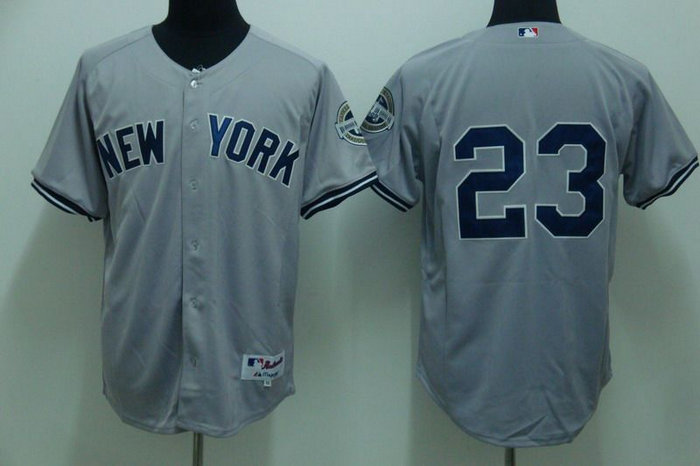 MLB Jersey New York Yankees #23 Mattingly GREY Jersey MLB Jersey New York Yankees #23 Mattingly GREY Jersey