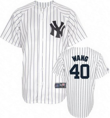 New York Yankees 40 Chien-Ming Wang Pinstripe Jersey New York Yankees 40 Chien-Ming Wang Pinstripe Jersey
