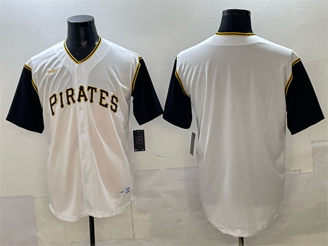 Men's Pittsburgh Pirates Blank White Cool Base Stitched Jersey Men's Pittsburgh Pirates Blank White Cool Base Stitched Jersey