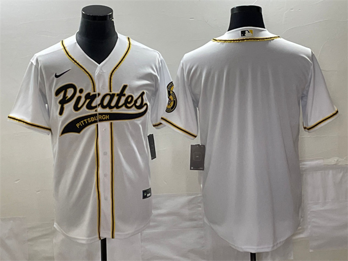 Men's Pittsburgh Pirates Blank White Cool Base Stitched Baseball Jersey Men's Pittsburgh Pirates Blank White Cool Base Stitched Baseball Jersey