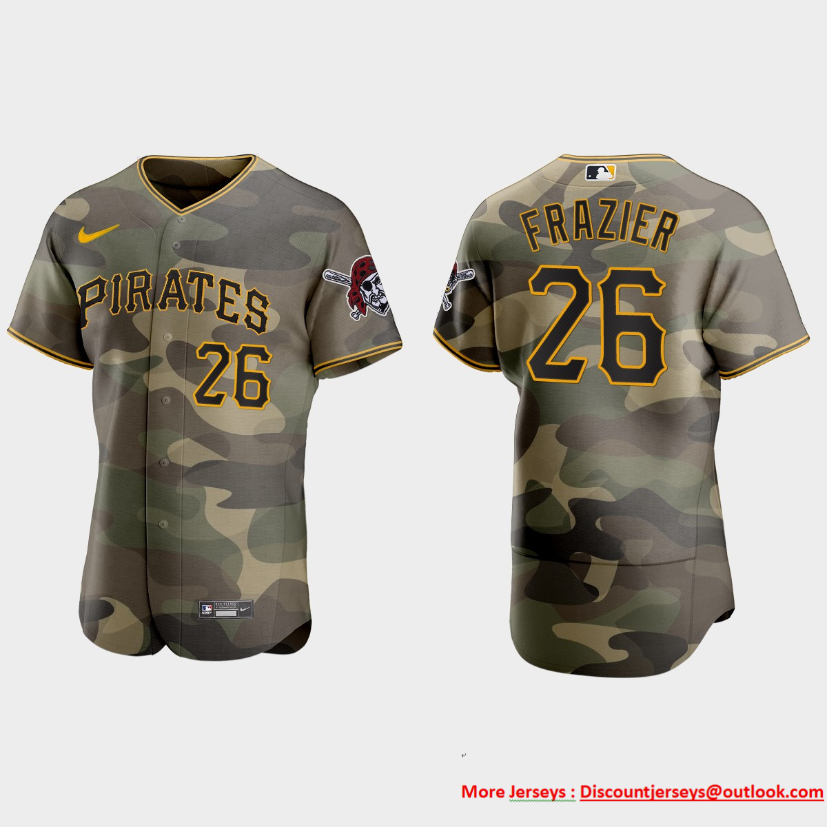 Pittsburgh Pirates #26 Adam Frazier Men's Nike 2021 Armed Forces Day Authentic MLB Jersey -Camo