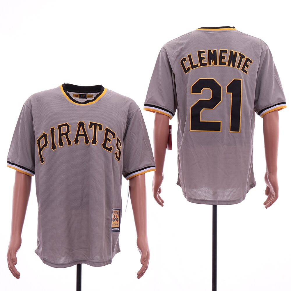 Pirates 21 Roberto Clemente Gray Cooperstown Collection Jersey Pirates 21 Roberto Clemente Gray Cooperstown Collection Jersey