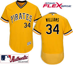 Pittsburgh Pirates #34 Trevor Williams Gold Flexbase Jersey Pittsburgh Pirates #34 Trevor Williams Gold Flexbase Jersey
