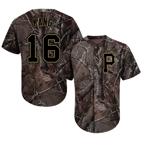 Pirates #16 Jung-ho Kang Camo Realtree Collection Cool Base Stitched Baseball Jersey