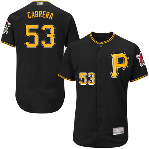 Pirates #53 Melky Cabrera Black Flexbase Authentic Collection Stitched Baseball Jersey Pirates #53 Melky Cabrera Black Flexbase Authentic Collection Stitched Baseball Jersey