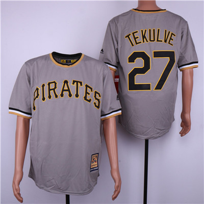 Pirates #23 Kent Tekulve Gray Cooperstown Collection Cool Base Jersey