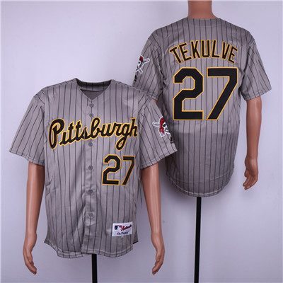 Pirates #27 Kent Tekulve Gray 1997 Turn Back The Clock Jersey Pirates #27 Kent Tekulve Gray 1997 Turn Back The Clock Jersey