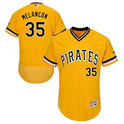 Pirates #35 Mark Melancon Gold Flexbase Authentic Collection Cooperstown Stitched MLB Jersey Pirates #35 Mark Melancon Gold Flexbase Authentic Collection Cooperstown Stitched MLB Jersey