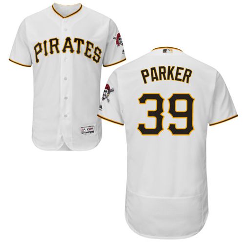 Pirates #39 Dave Parker White Flexbase Authentic Collection Stitched MLB Jersey Pirates #39 Dave Parker White Flexbase Authentic Collection Stitched MLB Jersey
