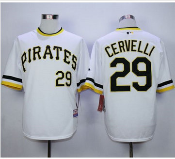 Pittsburgh Pirates #29 Francisco Cervelli White Alternate 2 Cool Base Stitched MLB Jersey Pittsburgh Pirates #29 Francisco Cervelli White Alternate 2 Cool Base Stitched MLB Jersey