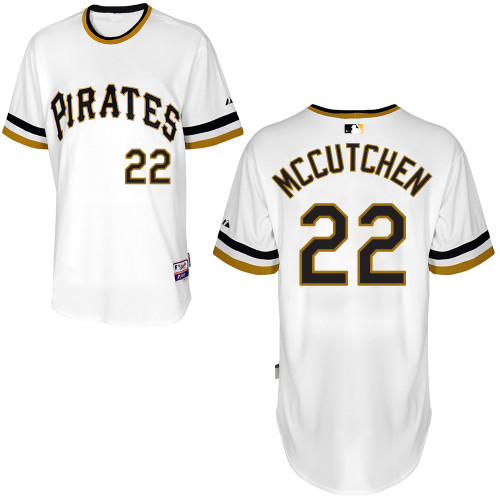 Pittsburgh Pirates #22Andrew Mccutchen Authentic Andrew McCutchen Alternate White Jersey Pittsburgh Pirates #22Andrew Mccutchen Authentic Andrew McCutchen Alternate White Jersey