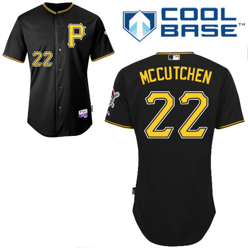 Pittsburgh Pirates #22Andrew Mccutchen Authentic Andrew McCutchen Alternate black Jersey