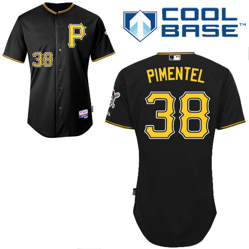 Pittsburgh Pirates #38Stolmy Pimentel Authentic Andrew McCutchen Alternate black Jersey