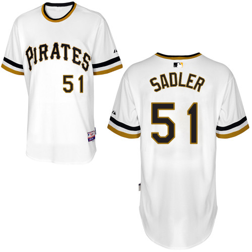 Pittsburgh Pirates #51Casey Sadler Authentic Andrew McCutchen Alternate White Jersey