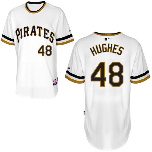 Pittsburgh Pirates #48Jared Hughes Authentic Andrew McCutchen Alternate White Jersey Pittsburgh Pirates #48Jared Hughes Authentic Andrew McCutchen Alternate White Jersey