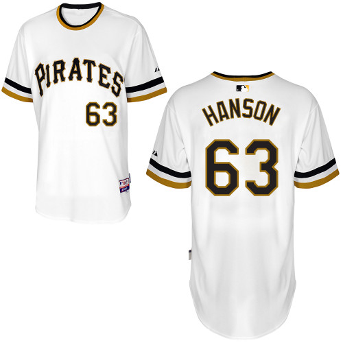 Pittsburgh Pirates #63Alen Hanson Authentic Andrew McCutchen Alternate White Jersey