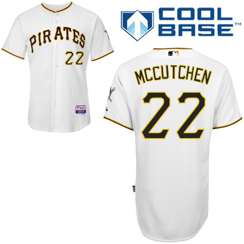 Pittsburgh Pirates #22Andrew Mccutchen Authentic Andrew McCutchen Home White Jersey