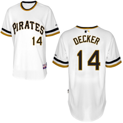 Pittsburgh Pirates #14Jaff Decker Authentic Andrew McCutchen Alternate White Jersey