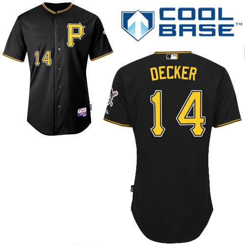 Pittsburgh Pirates #14Jaff Decker Authentic Andrew McCutchen Alternate black Jersey