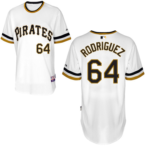 Pittsburgh Pirates #64 Rodriguez Authentic Andrew McCutchen Alternate White Jersey