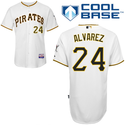 Pittsburgh Pirates #24 Pedro Alvarez Authentic Andrew McCutchen Home White Jersey