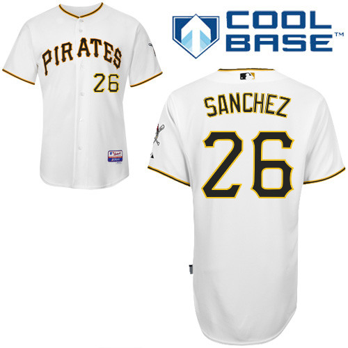 Pittsburgh Pirates #26Tony Sanchez Authentic Andrew McCutchen Home White Jersey
