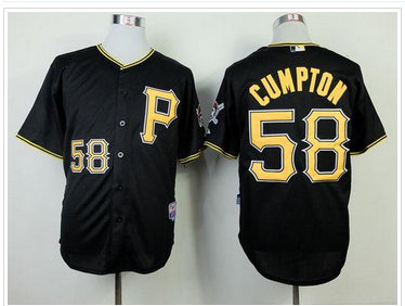 Pittsburgh Pirates #58 Brandon Cumpton Black Cool Base Stitched Baseball Jersey
