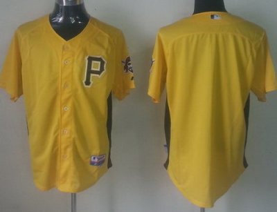 Pittsburgh Pirates Blank Yellow MLB Jerseys Pittsburgh Pirates Blank Yellow MLB Jerseys