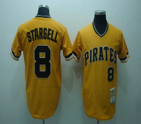 MLB Jerseys Pittsburgh Pirates 8# Willie Stargell Yellow MLB Jerseys Pittsburgh Pirates 8# Willie Stargell Yellow