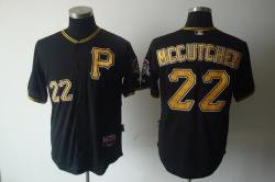 Pittsburgh Pirates 22# Mccutchen black jerseys