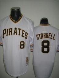 Pittsburgh Pirates #8 Willie Stargell White Jerseys