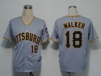 Pittsburgh Pirates 18 Walker Grey Cool Base jersey