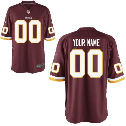 Nike Washington Redskins Youth Customized Game Team Color Jersey#12640291