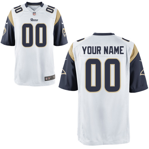 Nike Los Angeles Rams Youth Customized Game White Jersey