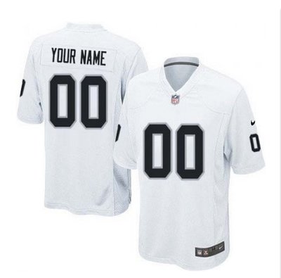 Youth Nike Oakland Raiders Customized Limited White NFL Jersey Youth Nike Oakland Raiders Customized Limited White NFL Jersey