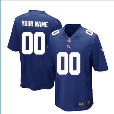 Youth Nike New York Giants Customized Elite Royal Blue Team Color NFL Jersey