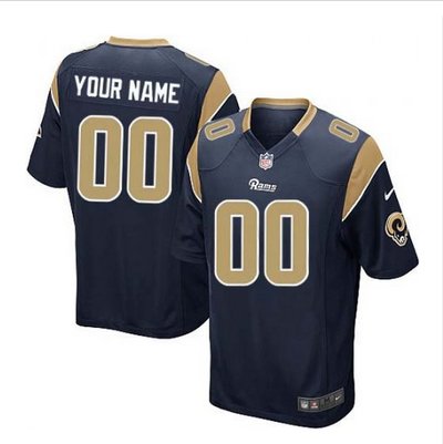 Youth Nike Los Angeles Rams Customized Elite Navy Blue Team Color NFL Jersey