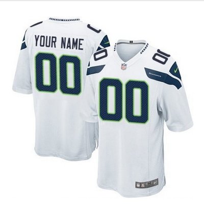 Youth Nike Seattle Seahawks Customized Limited White NFL Jersey