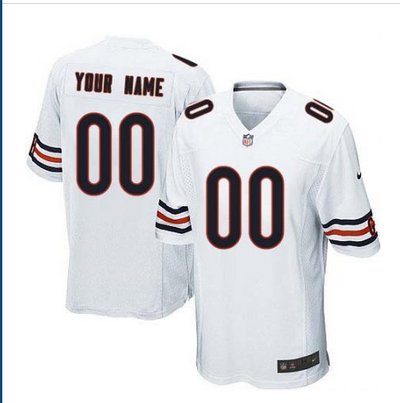 Youth Nike Chicago Bears Customized Limited White NFL Jersey