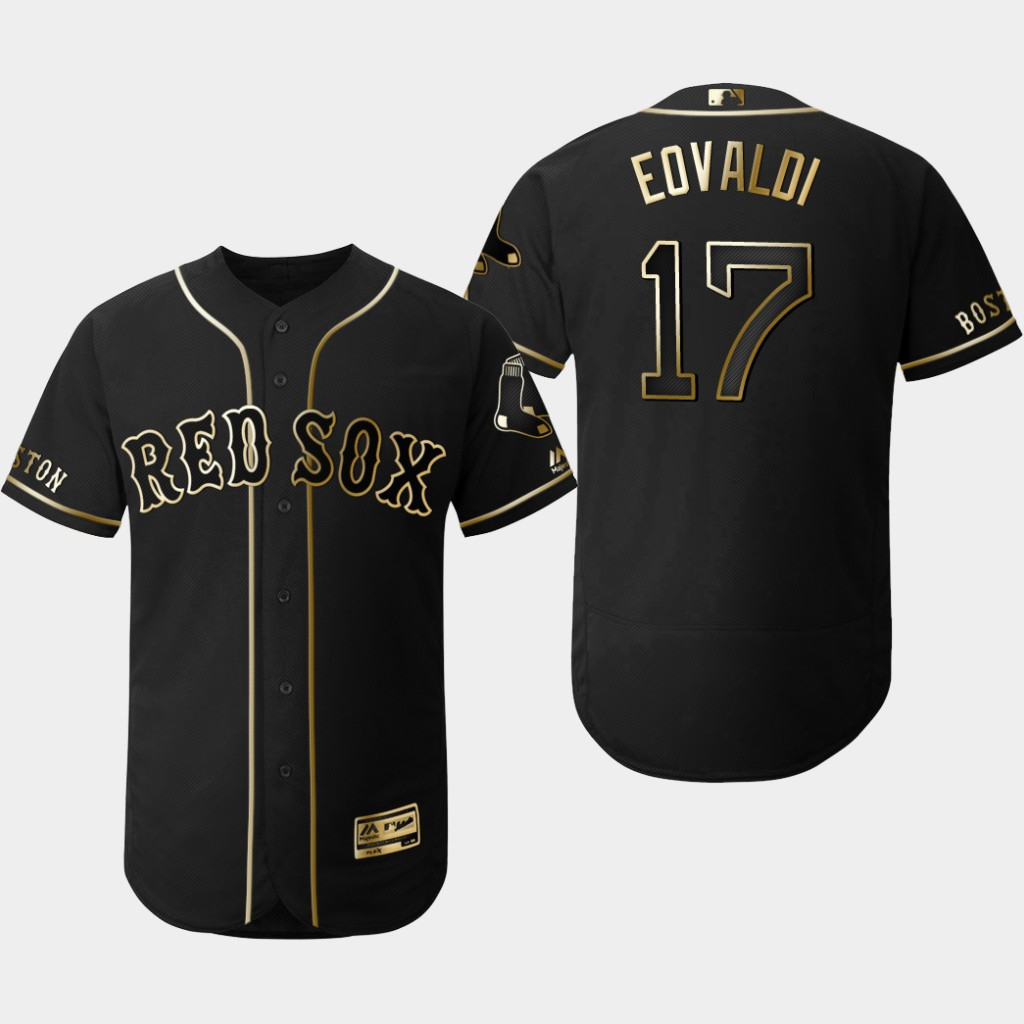 Red Sox 17 Nathan Eovaldi Black Gold Flexbase Jersey Red Sox 17 Nathan Eovaldi Black Gold Flexbase Jersey