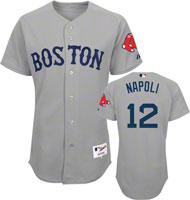 Boston Red Sox Mike Napoli #12 Grey jerseys