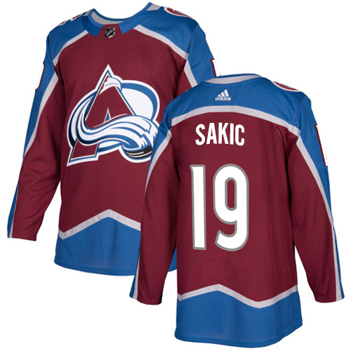 Adidas Avalanche #19 Joe Sakic Burgundy Home Authentic Stitched NHL Jersey Adidas Avalanche #19 Joe Sakic Burgundy Home Authentic Stitched NHL Jersey