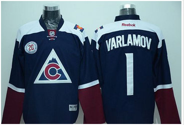 Colorado Avalanche #1 Semyon Varlamov Navy Blue Alternate Stitched NHL Jersey Colorado Avalanche #1 Semyon Varlamov Navy Blue Alternate Stitched NHL Jersey