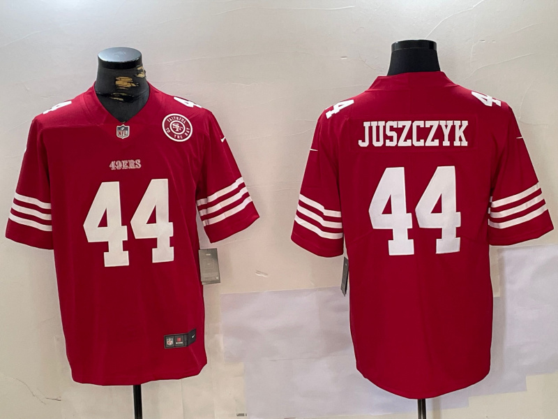 Men's San Francisco 49ers #44 Kyle Juszczyk Red Vapor Untouchable Limited Stitched Jersey 1 Men's San Francisco 49ers #44 Kyle Juszczyk Red Vapor Untouchable Limited Stitched Jersey 1