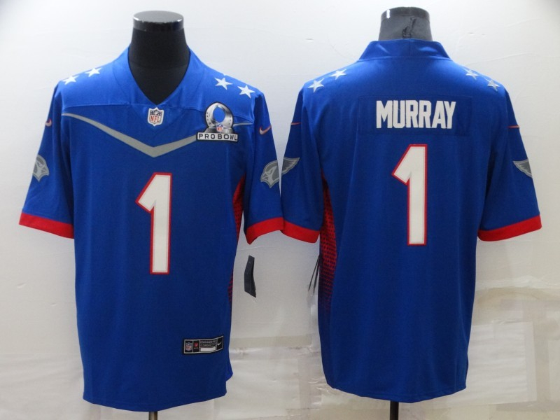 Nike Cardinals 1 Kyler Murray Blue 2022 NFC Pro Bowl Limited Jersey Nike Cardinals 1 Kyler Murray Blue 2022 NFC Pro Bowl Limited Jersey